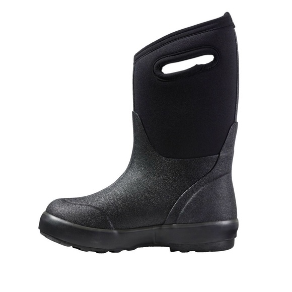 Boggs Kids Classic Black Waterproof Quilted Neoprene Rain Boot Size 3 NEW - Picture 2 of 6